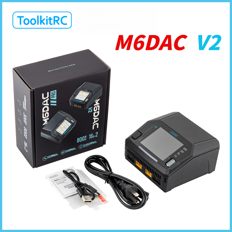Drone Racing Charger - Carregador de Bateria Lipo ToolkitRC M6DAC