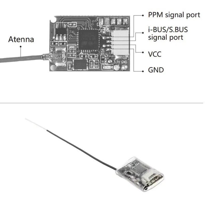 Receptor Mini Flysky FS-8A 8CH - Drone Racing Receiver avaliação e preço