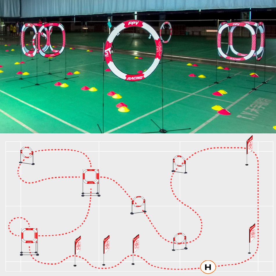 Portão de Chegada FPV para Dro - Drone Racing Flag avaliação e preço